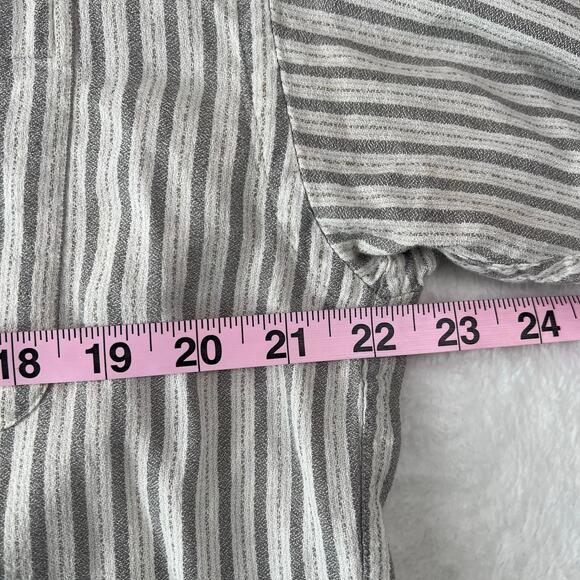 Vintage Men's Ron Chereskin Cotton and Rayon Striped Button-Up Shirt Size XL - Picture 5 of 8